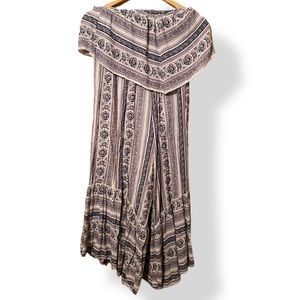 American Eagle Strapless Wide-leg Knee Length Jumpsuit